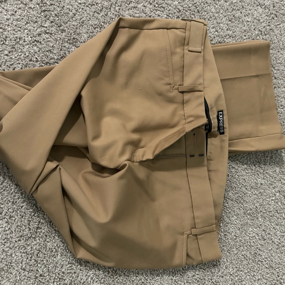 EXPRESS - Tan Trousers - Size 12R - Picture 2 of 5